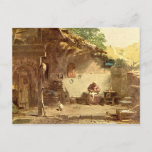 Vintage Motive - Hermit - Spitzweg Postcard