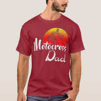 Vintage Motocross Dad Retro Sunset Funny Dirt