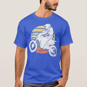 Vintage Motocross Dirt Bike Retro Silhouette T-Shirt