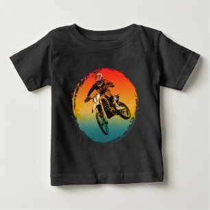 vintage motocross dirt bike rider motorcycle baby T-Shirt