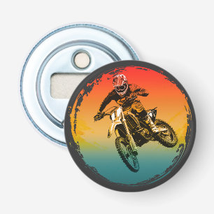 vintage motocross dirt bike rider motorcycle bottle opener