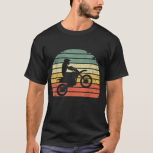 Vintage Motocross Dirt Bike Silhouette Retro Dirt  T-Shirt