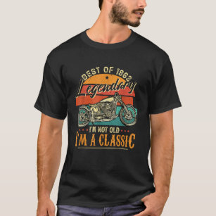 Vintage Motorbike Born 1963 Classic Motorcycle Bir T-Shirt