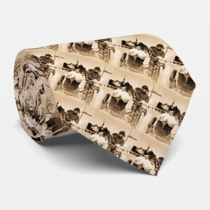 Vintage Motorcycle and Side Car Old School Cool Tie