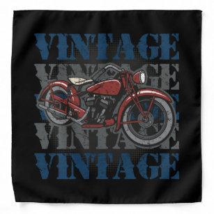 Vintage Motorcycle Biker Bandana