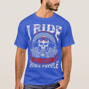 Vintage Motorcycle Biker I Ride So I Don't Choke R T-Shirt
