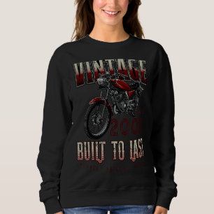 Vintage Motorcycle Bikers Motorbike Birthday Born Sweatshirt