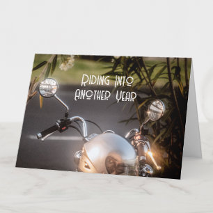 Vintage Motorcycle, birthday card for him