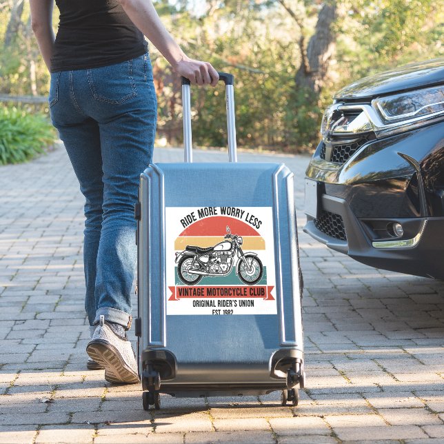 Vintage Motorcycle Club Est. 1982 (Suitcase Insitu)