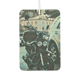 Vintage motorcycle gift air freshener