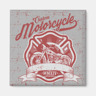 Vintage Motorcycle Magnet