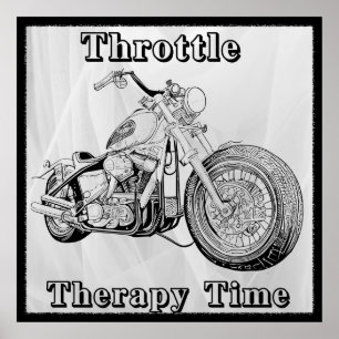 Vintage Motorcycle Poster