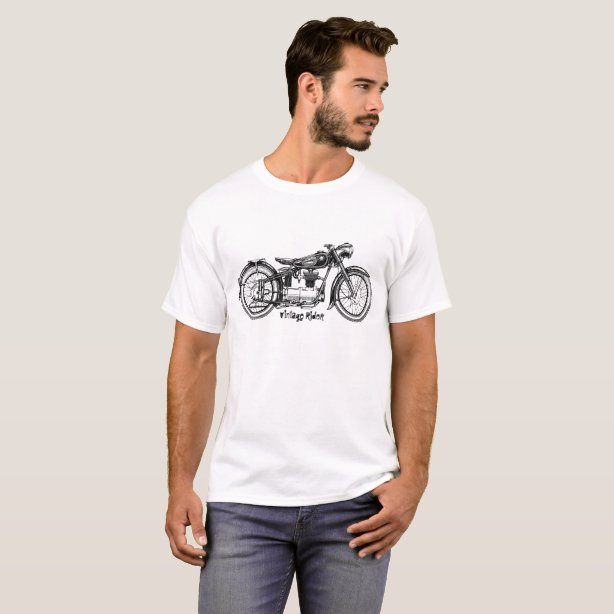 Vintage Motorcycle T-Shirts & Shirt Designs | Zazzle.ca