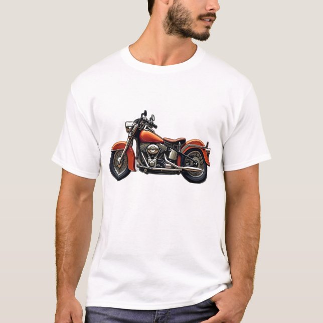 Vintage Motorcycle T-shirt  (Front)