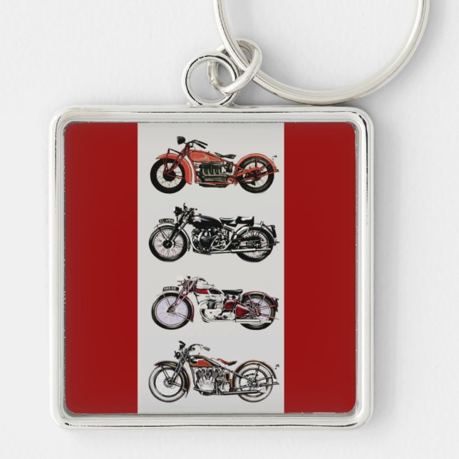 VINTAGE MOTORCYCLES KEYCHAIN (Front)
