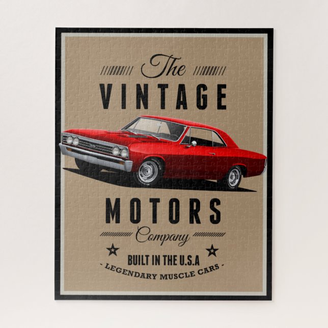 Vintage Motors Chevelle Jigsaw Puzzle (Vertical)