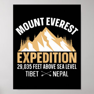 Vintage mount everest poster