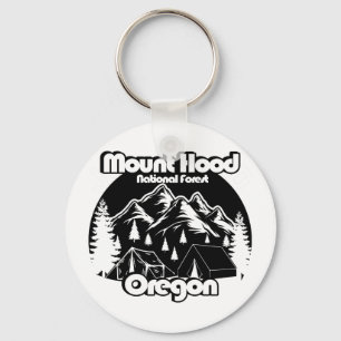 Vintage Mount Hood National Forest Keychain