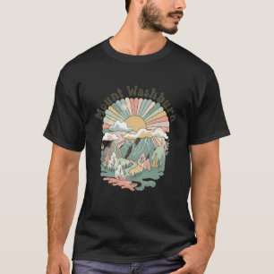 Vintage Mount Washburn Wyoming Mountains Hiking Su T-Shirt