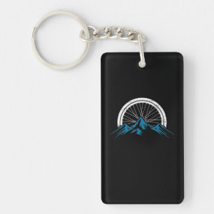 Vintage Mountain Biking Mountainbike Dirt Bike MTB Keychain