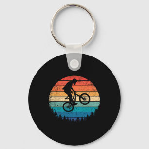 Vintage Mountain Biking Retro Gift Downhill Enduro Keychain