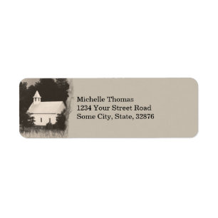Vintage Mountain Church Return Adresse