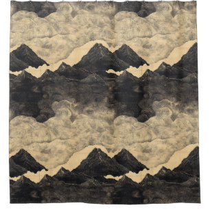 Vintage Mountain Clouds Landscape (2)
