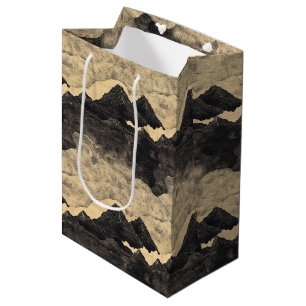 Vintage Mountain Clouds Landscape (2) Medium Gift Bag