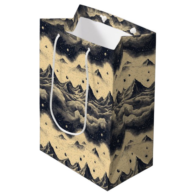 Vintage Mountain Clouds Landscape (3) Medium Gift Bag (Front Angled)