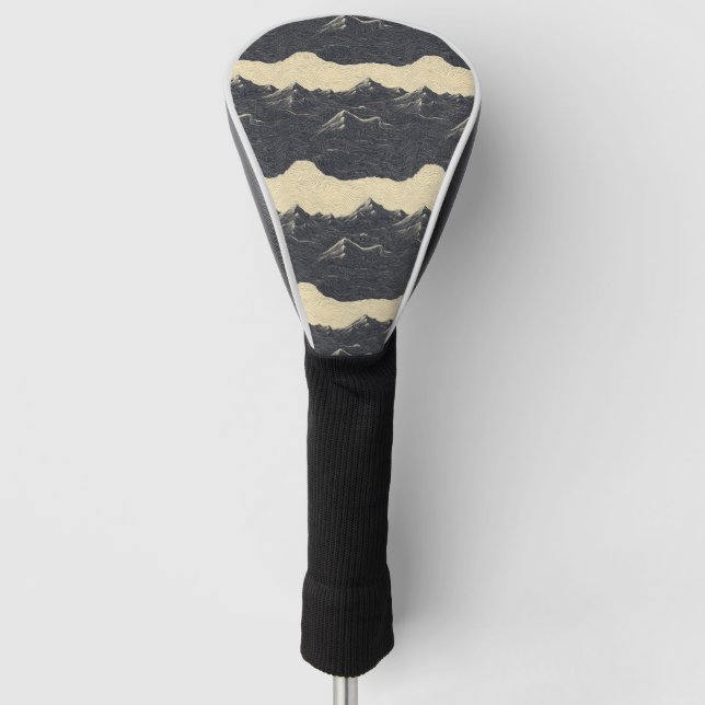 Vintage Mountain Clouds Landscape (6) Golf Head Cover (Front)