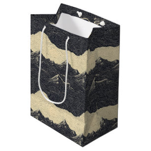 Vintage Mountain Clouds Landscape (6) Medium Gift Bag