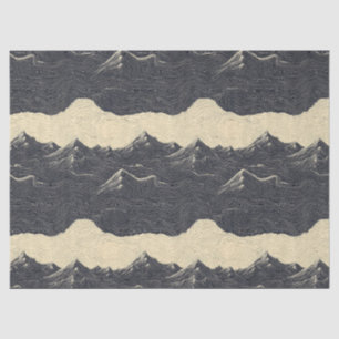 Vintage Mountain Clouds Landscape (6) Tissue Paper