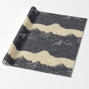 Vintage Mountain Clouds Landscape (6) Wrapping Paper
