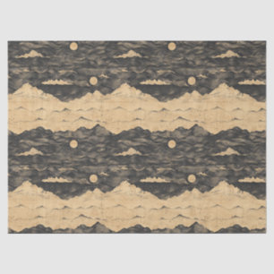 Vintage Mountain Clouds Landscape (7) Tissue Paper