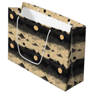 Vintage Mountain Clouds Landscape (9) Large Gift Bag