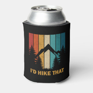 Vintage Mountain Hiking I'd Hike That Adventure Can Cooler