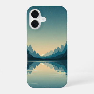 Vintage Mountain Lake iPhone 16 Case