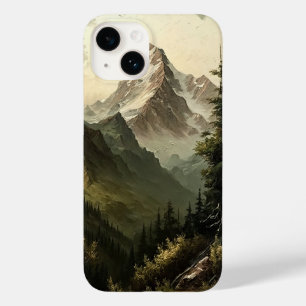 Vintage Mountain Range and Forest Fine Art Case-Mate iPhone 14 Case