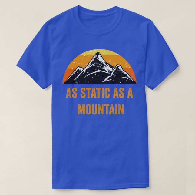 vintage mountain static T-Shirt (Design Front)