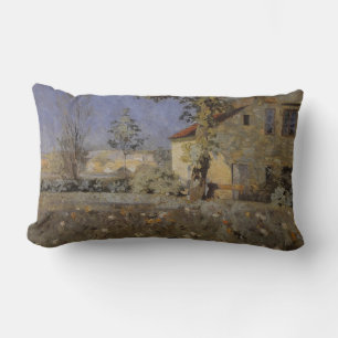 Vintage Mourier-Petersen House in Garden Lumbar Pillow