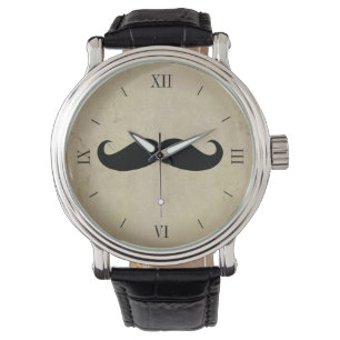 Vintage Moustache Men's Watch