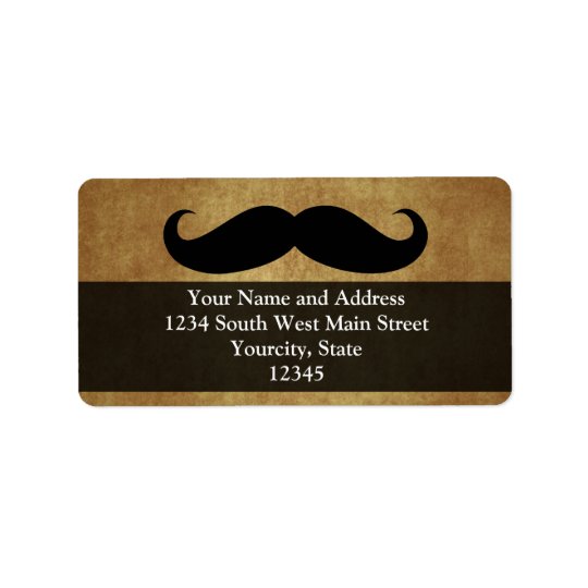 Vintage Moustache w/Custom Text