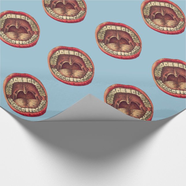 Vintage Mouth Wrapping Paper (Corner)