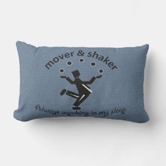 Vintage Mover and Shaker Lumbar Pillow