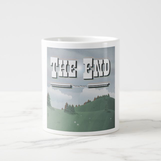 Vintage Movie Credit Large Coffee Mug (Front)