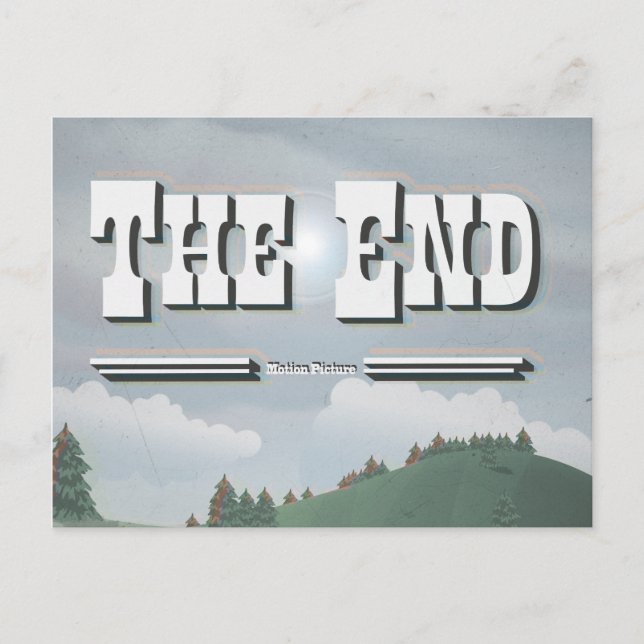 Vintage Movie Credit Postcard (Front)