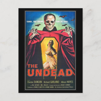 Vintage movie horror - postcard