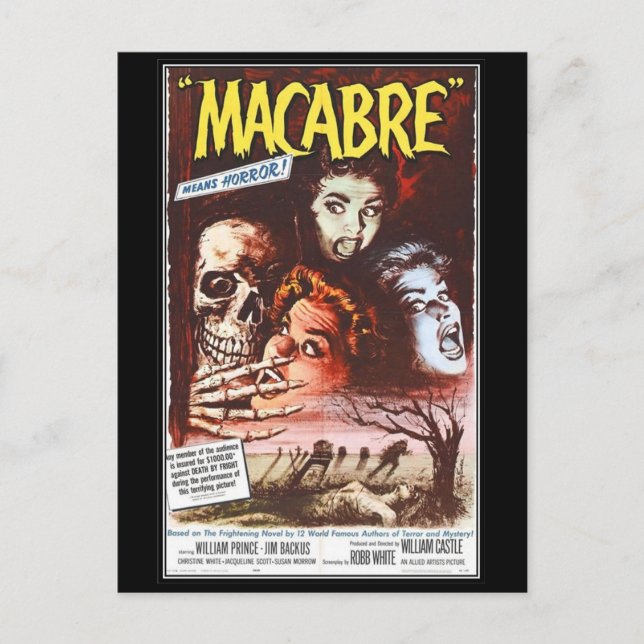 Vintage movie horror - postcard (Front)