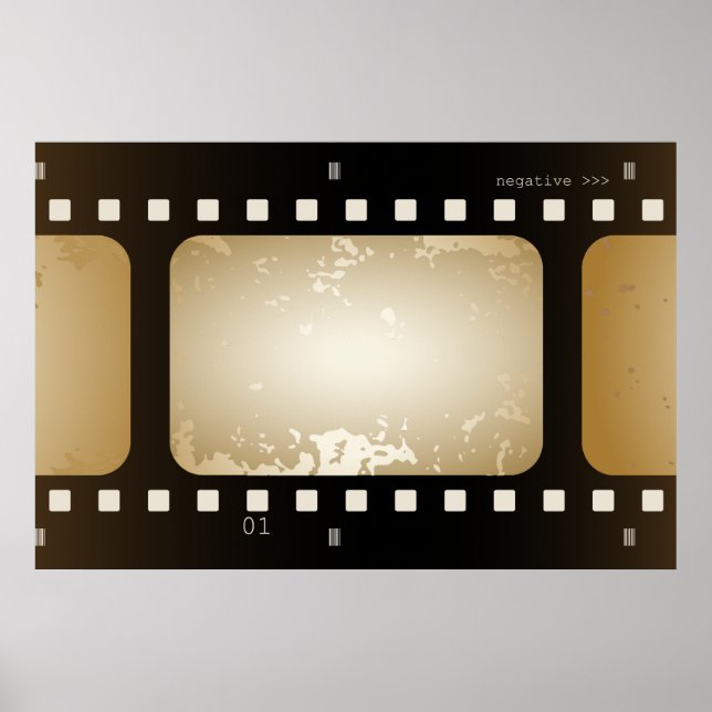 Vintage Movie Photo Film Strip Film Role Poster (Front)