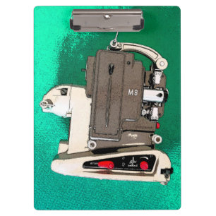 Vintage movie projector clipboard
